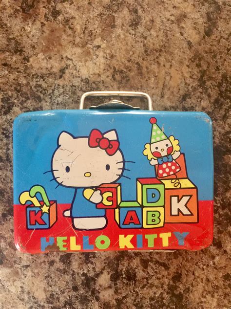 red metal hello kitty latch box 1976 1994|Vintage 1976 .